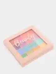 Желтый палетка теней Sevencool 16 colors Beauty Eyes