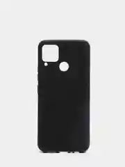 Черный чехол-накладка для Realme C25 из силикона, с матовым покрытием и бортиком