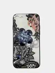 Синий меланж плотный чехол накадка на iPhone 7/8