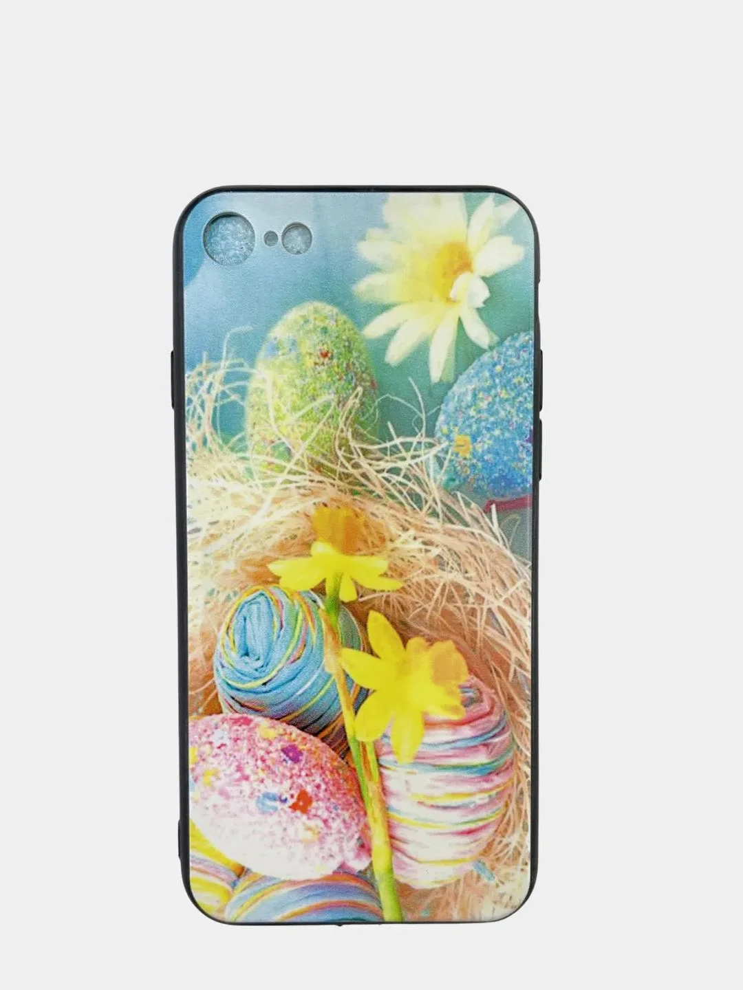 Желтый плотный чехол накадка на iPhone 7/8