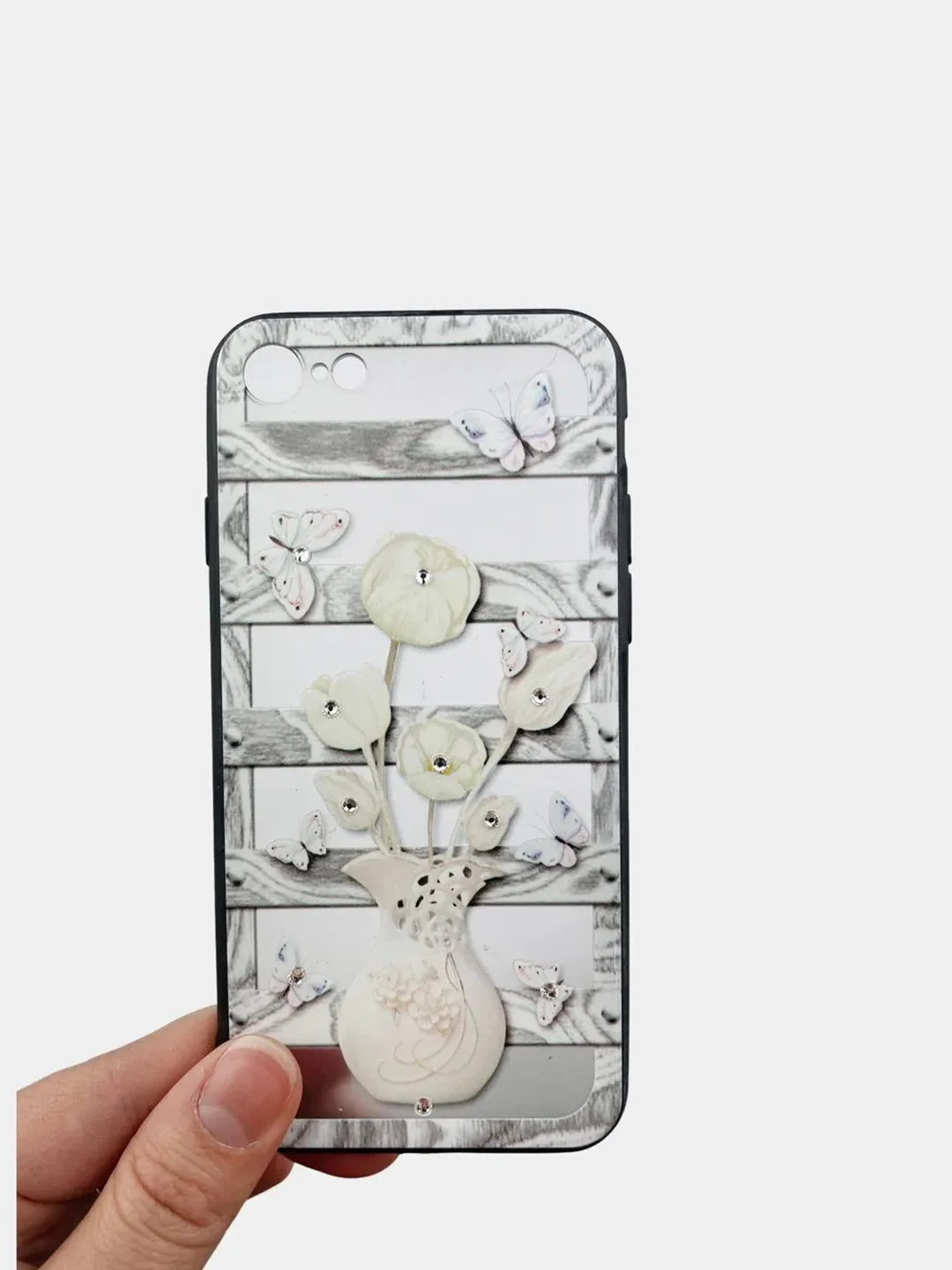 Белый плотный чехол накадка на iPhone 7/8