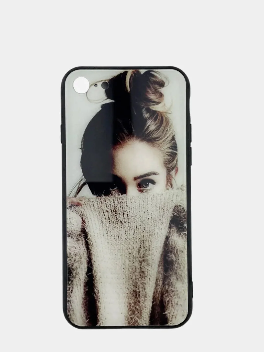 Светло-коричневый плотный чехол накадка на iPhone 7/8