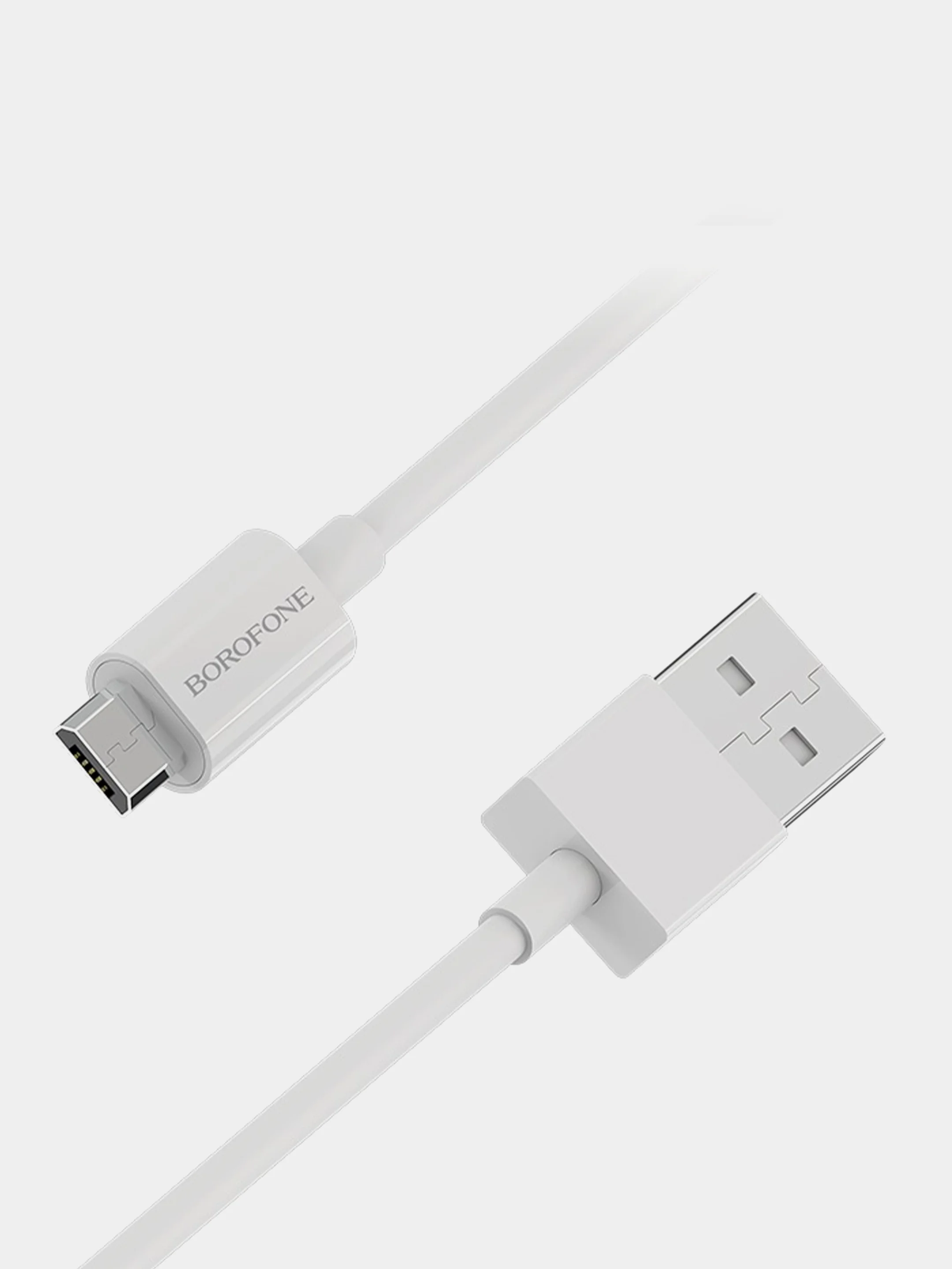Кабель USB на micro-USB Borofone BX22, 1 метр, белый (Android)
