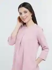 Бежевый платье с карманами