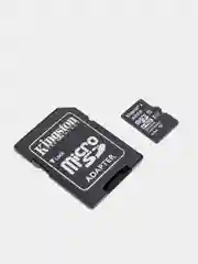 Карта памяти Kingston Micro SD с адаптером