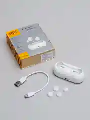 Белый беспроводные наушники QCY T1C