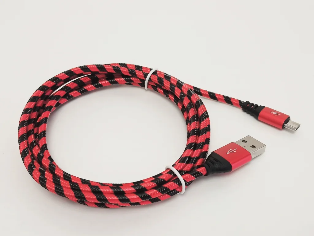 Красный кабель USB Lightning, Micro-USB, Type-C, 2 метра