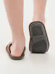 Коричневый тапочки домашние, женские, с открытым носом, Soft Slippers, 4 цвета