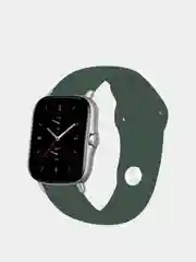 Зелёный хаки силиконовый ремешок с кнопкой для Xiaomi Amazfit Bip / Samsung / Huawei, 20 мм