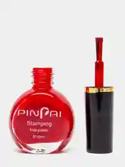 Красный лак для стемпинга "PinPai"