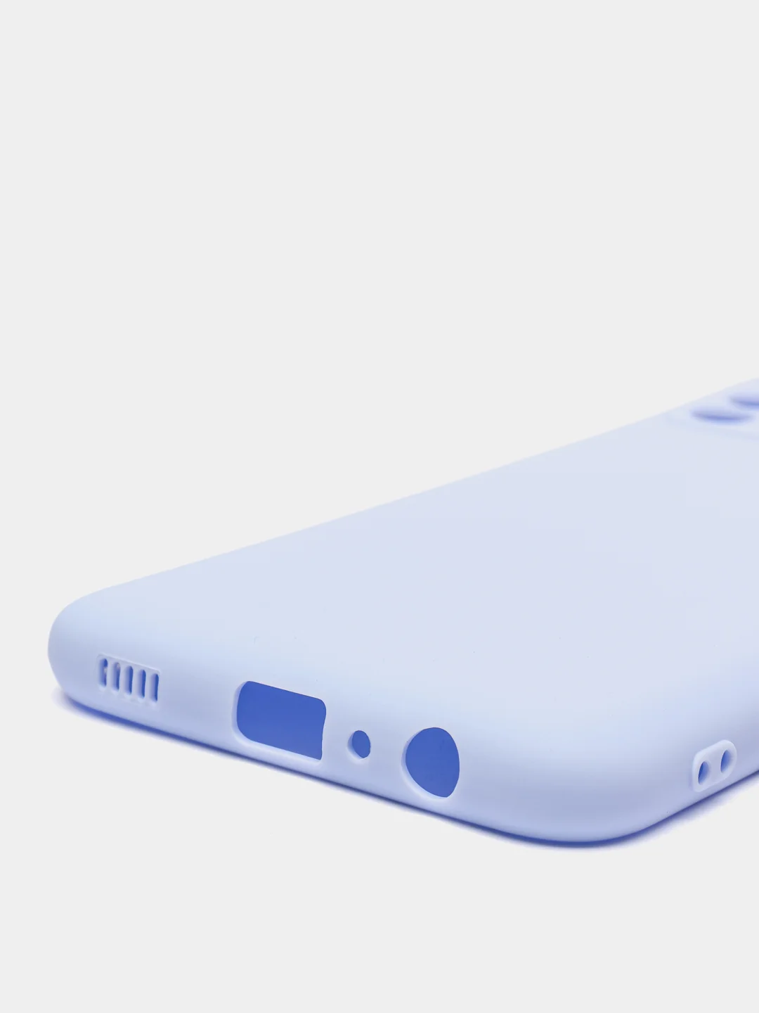 Небесно-голубой чехол Samsung Galaxy A03s, силиконовый