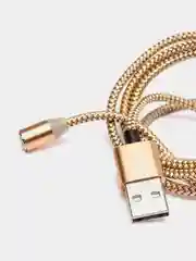 Золотой магнитный кабель для зарядки телефона, коннекторы: microUSB, Lightning, Type-C, адаптер
