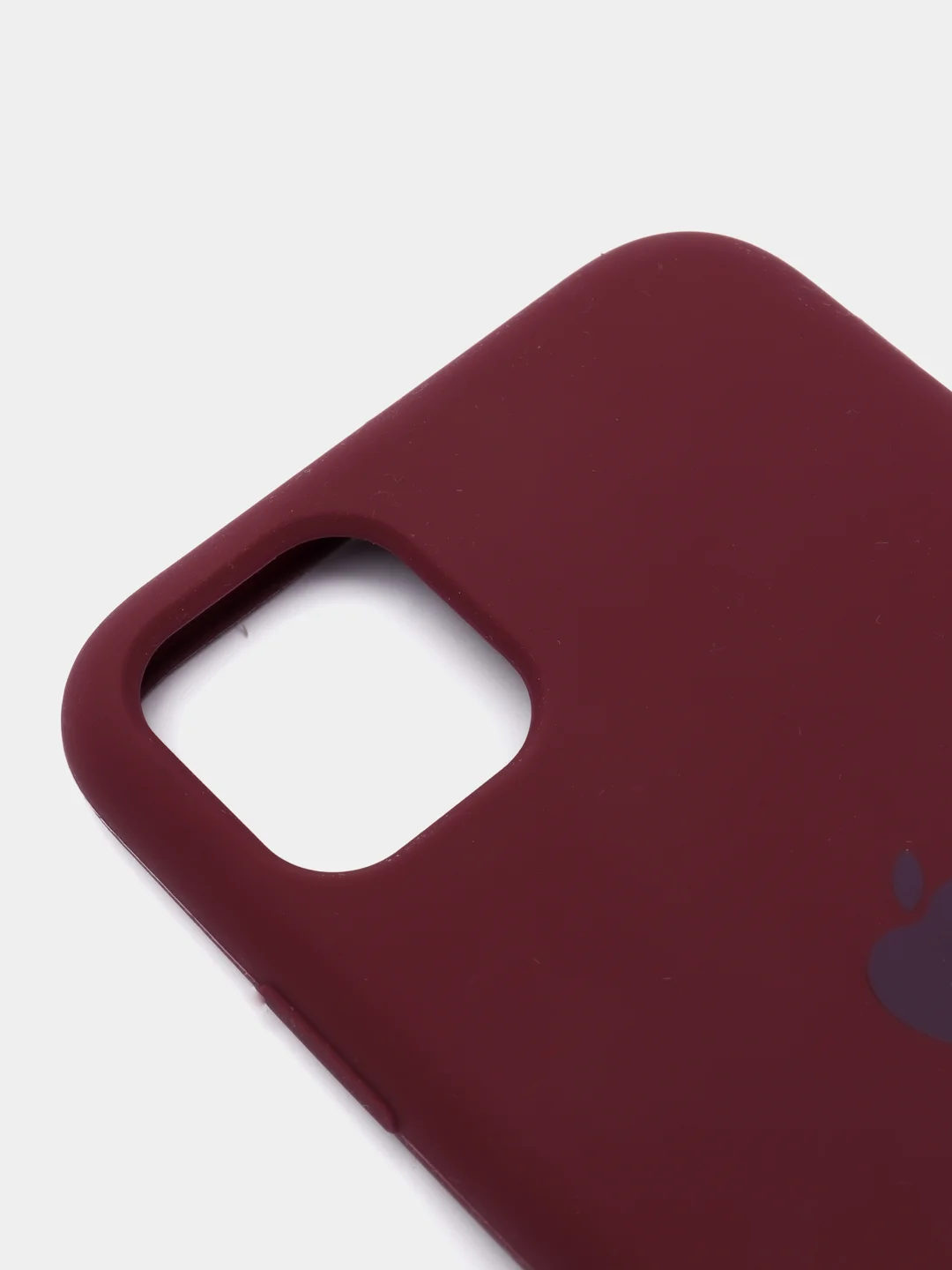 Бордовый чехол не пачкающийся с бархатом внутри IPHONE 11