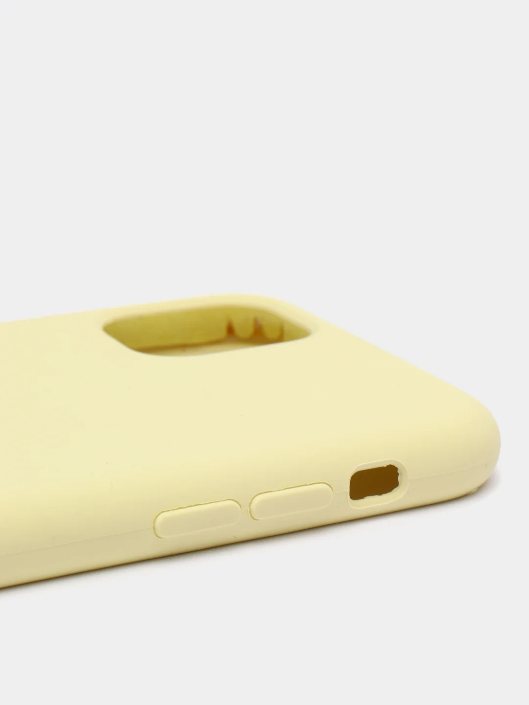 Лимонный чехол не пачкающийся с бархатом внутри IPHONE 11