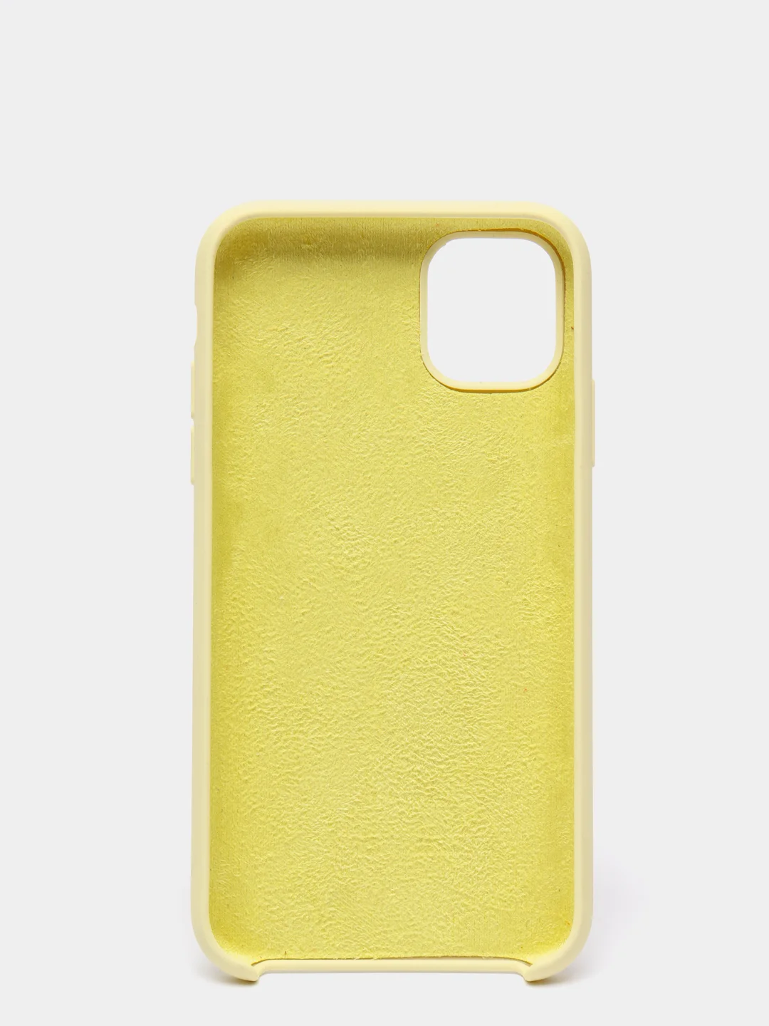 Лимонный чехол не пачкающийся с бархатом внутри IPHONE 11
