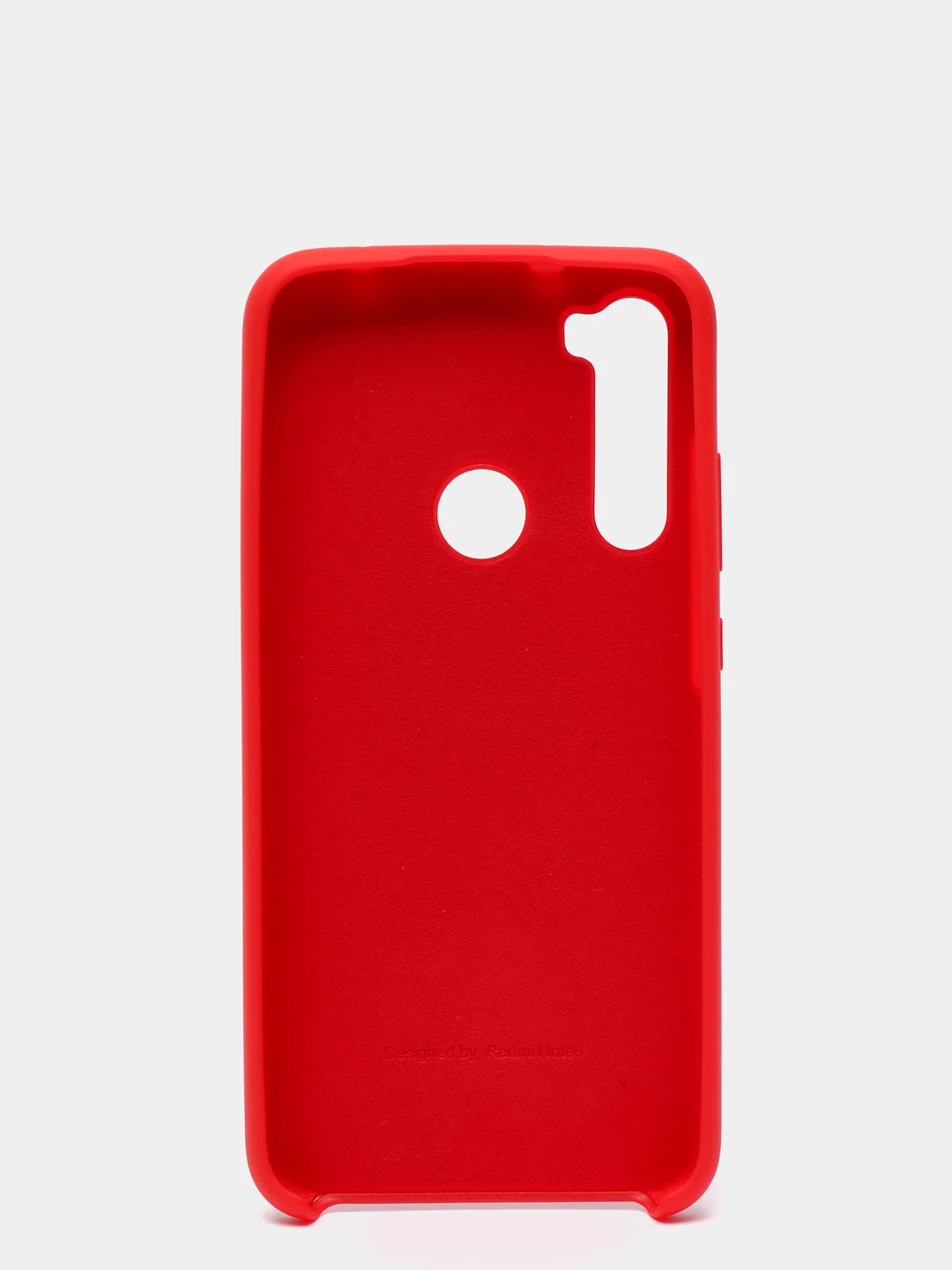 Алый чехол с защитой камеры и бархатом внутри для Xiaomi Redmi Note 8