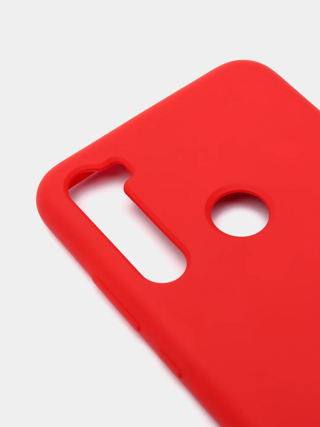 Алый чехол с защитой камеры и бархатом внутри для Xiaomi Redmi Note 8