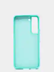 Зеленый чехол с бархатом внутри для Samsung S22