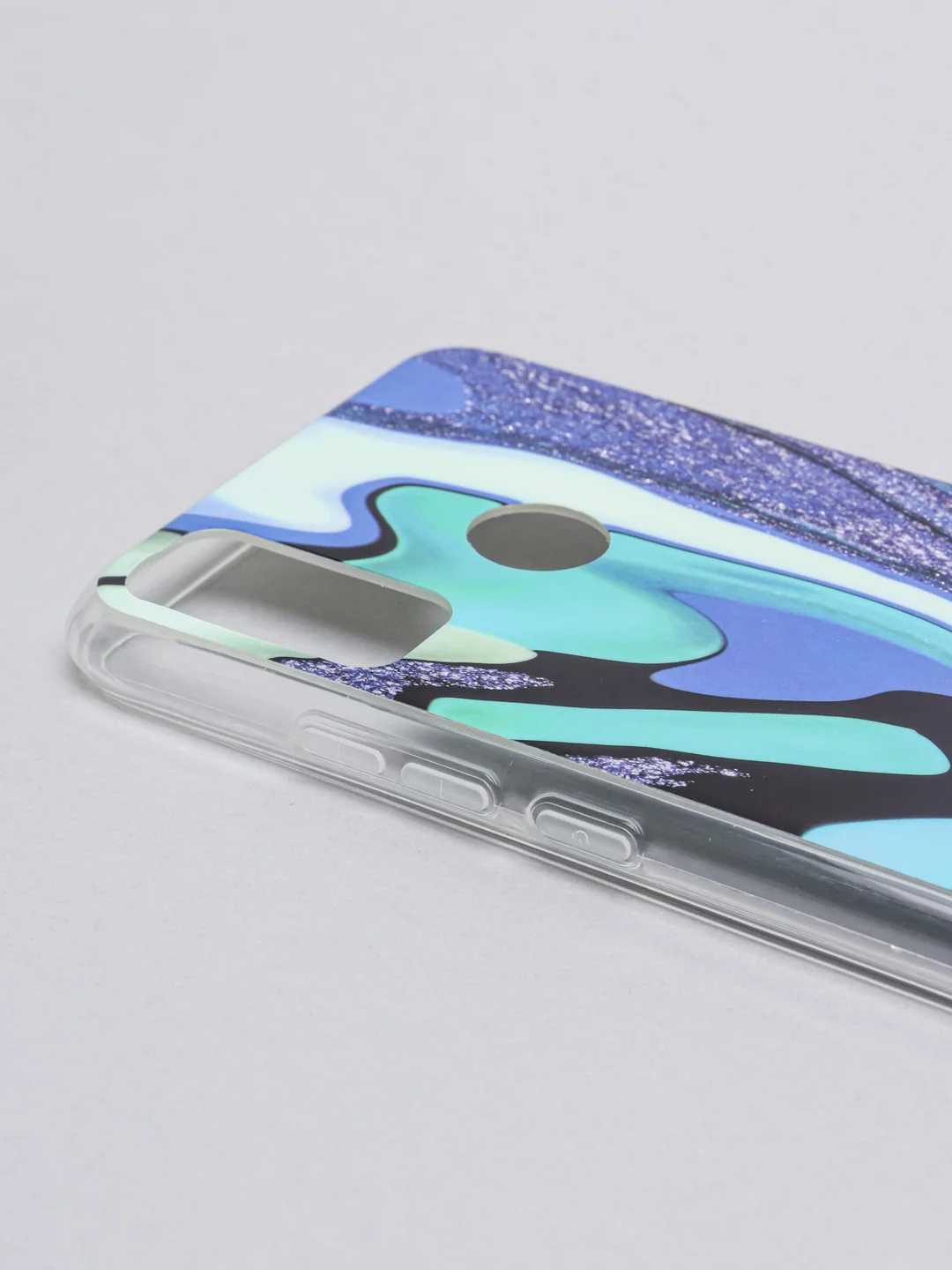 Бирюзовый чехол Huawei Honor 9X Lite, Honor 8X, Хонор 8Х, силиконовый с мраморным рисунком