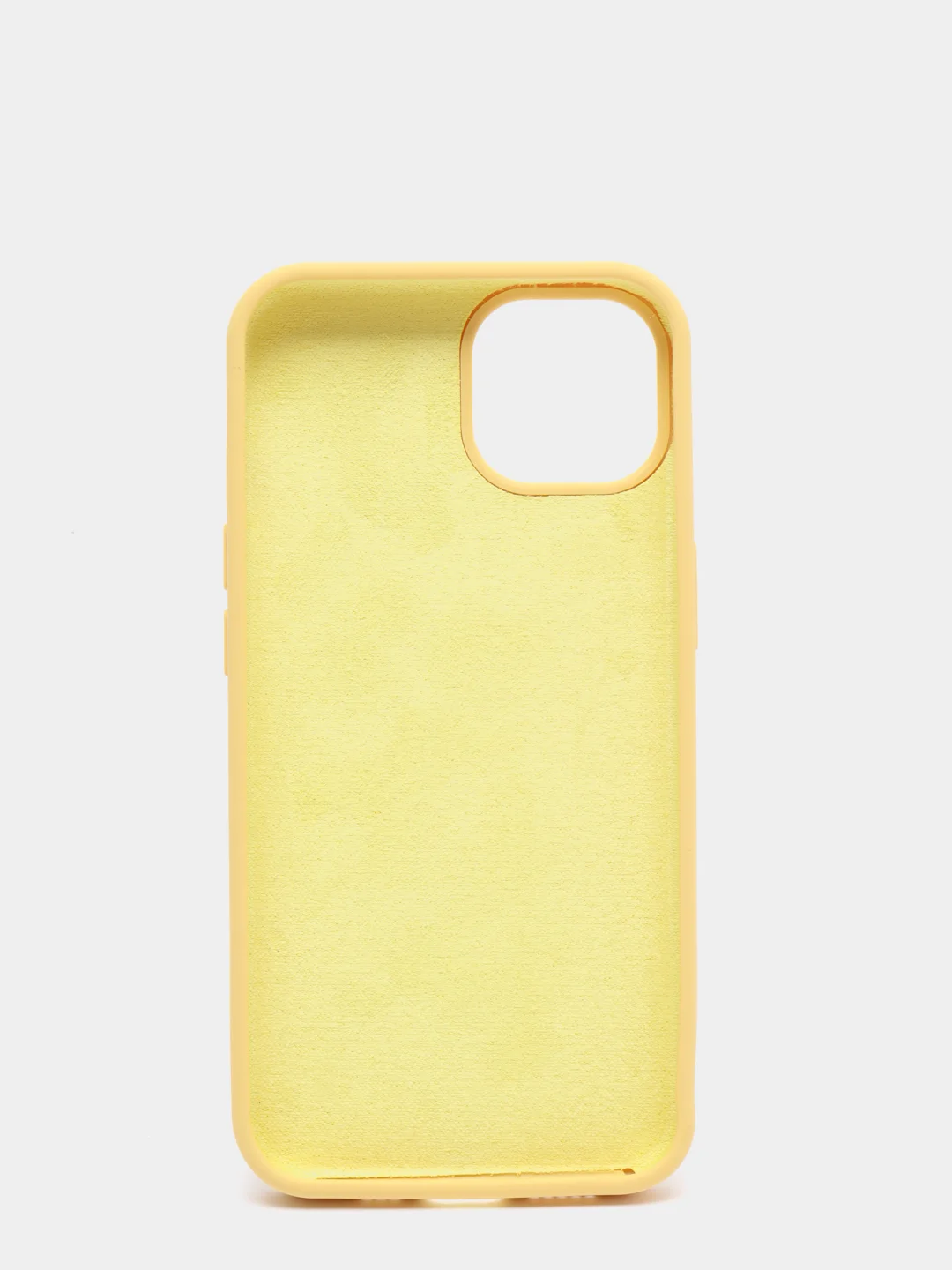 Желтый чехол не пачкающийся, с бархатом внутри IPHONE 13