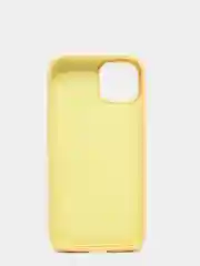 Желтый чехол не пачкающийся, с бархатом внутри IPHONE 13