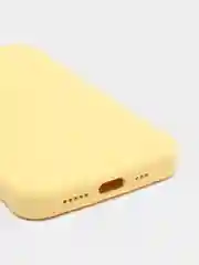 Желтый чехол не пачкающийся, с бархатом внутри IPHONE 13