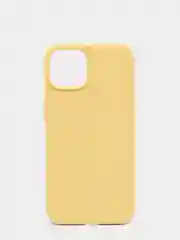 Желтый чехол не пачкающийся, с бархатом внутри IPHONE 13