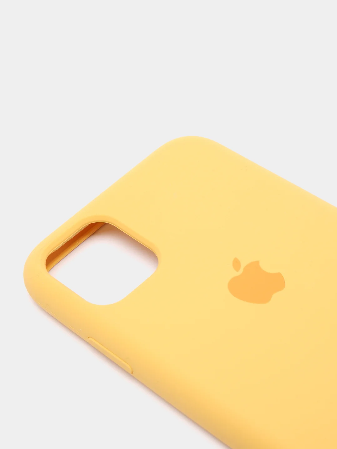 Горчичный чехол не пачкающийся с бархатом внутри IPHONE 11