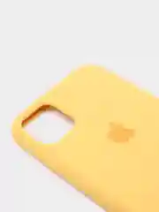 Горчичный чехол не пачкающийся с бархатом внутри IPHONE 11