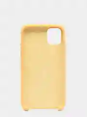 Горчичный чехол не пачкающийся с бархатом внутри IPHONE 11