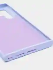 Лавандовый чехол с бархатом внутри для Samsung S22 ULTRA