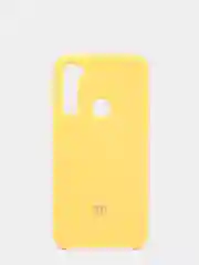 Желтый чехол с защитой камеры и бархатом внутри для Xiaomi Redmi Note 8