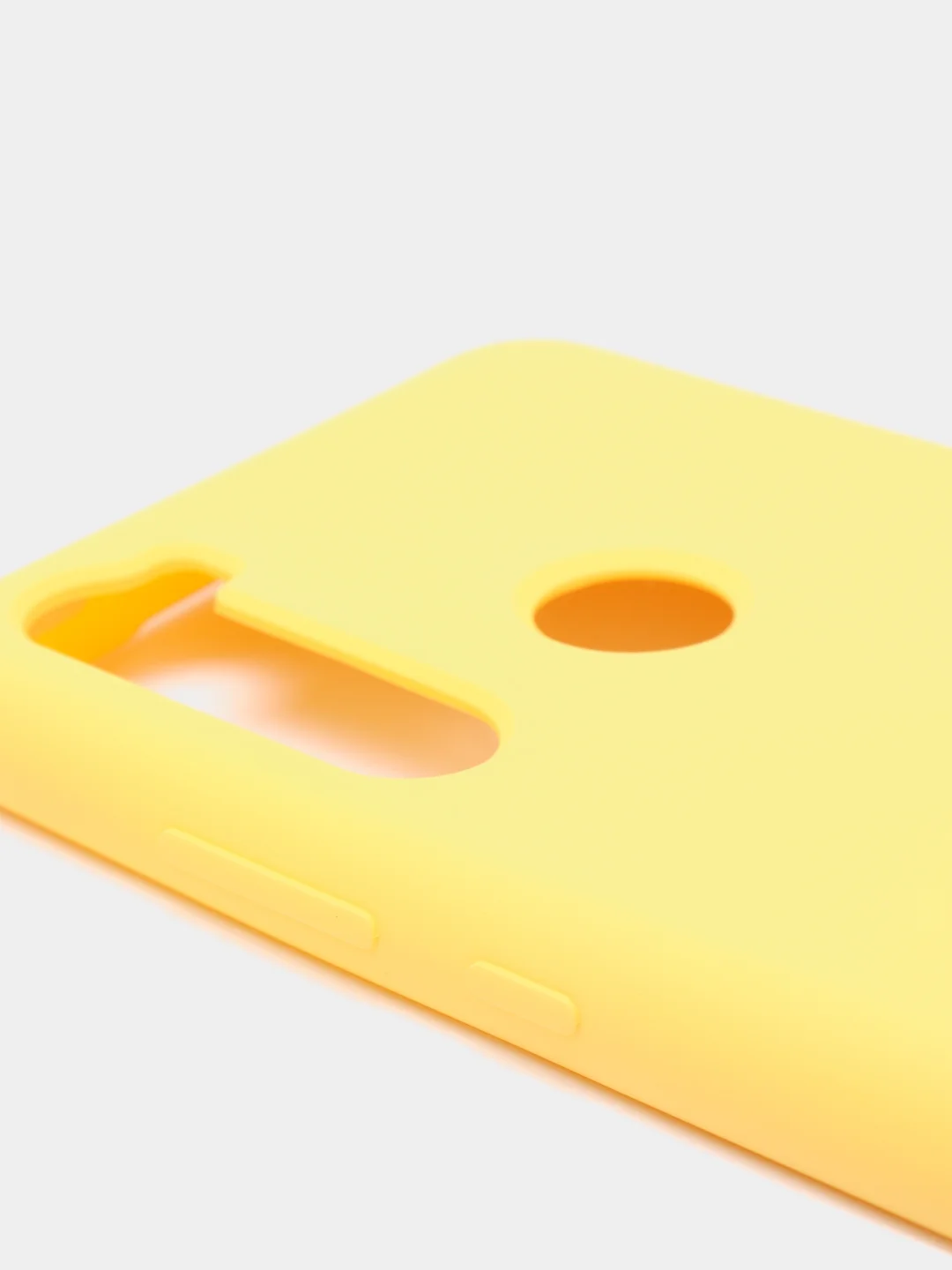 Желтый чехол с защитой камеры и бархатом внутри для Xiaomi Redmi Note 8