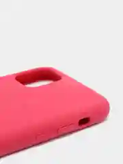 Вишнёвый чехол не пачкающийся с бархатом внутри IPHONE 11