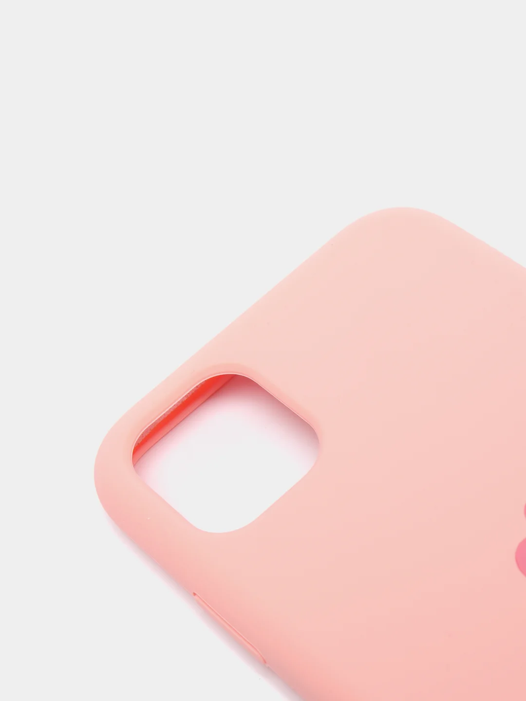 Розовый чехол не пачкающийся с бархатом внутри IPHONE 11