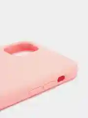 Розовый чехол не пачкающийся с бархатом внутри IPHONE 11
