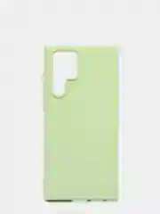 Оливковый чехол с бархатом внутри для Samsung S22 ULTRA