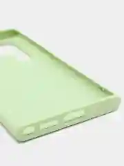 Оливковый чехол с бархатом внутри для Samsung S22 ULTRA
