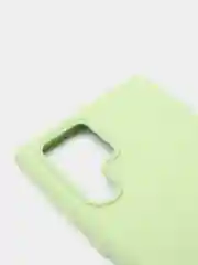 Оливковый чехол с бархатом внутри для Samsung S22 ULTRA