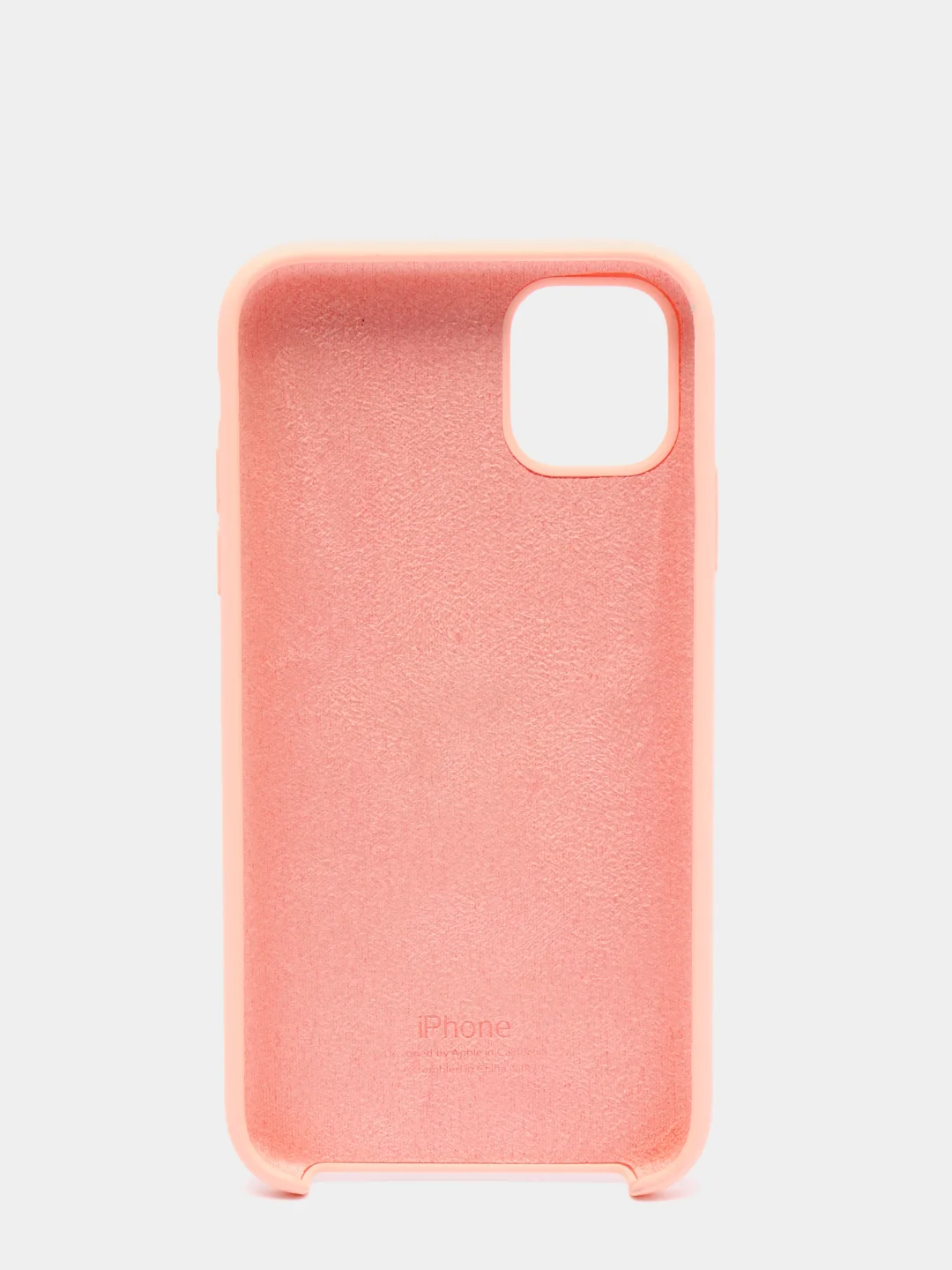 Пудровый чехол не пачкающийся с бархатом внутри IPHONE 11