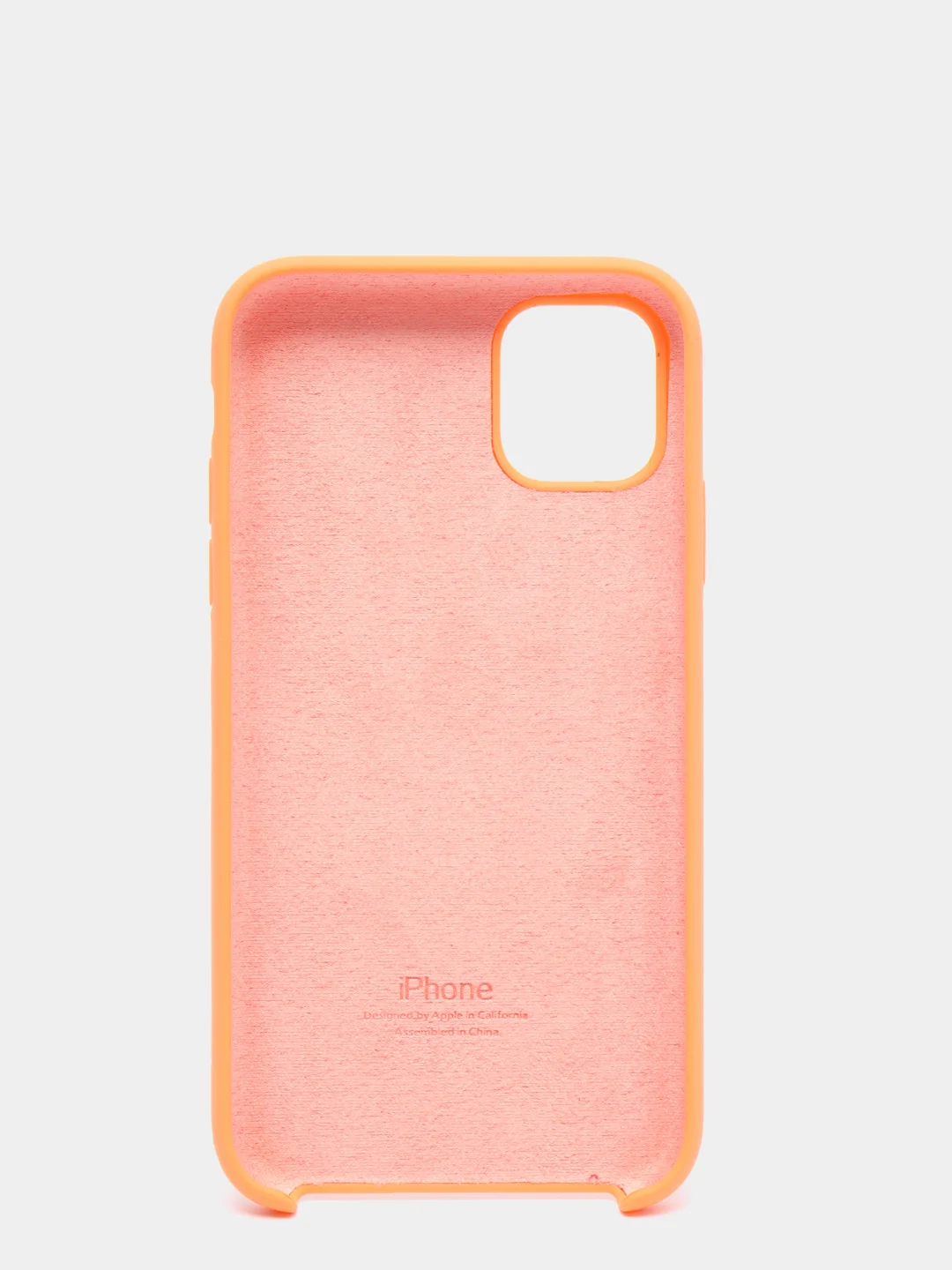 Рыжий чехол не пачкающийся с бархатом внутри IPHONE 11