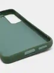 Тёмно-зелёный чехол с бархатом внутри для Samsung S22 plus / S22+
