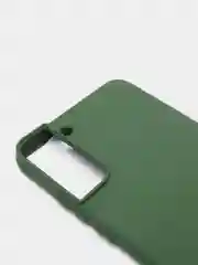 Тёмно-зелёный чехол с бархатом внутри для Samsung S22 plus / S22+