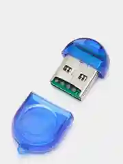 Синий картридер для Micro SD USB