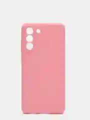 Розовый чехол для Samsung G990B/S21 FE, силиконовый