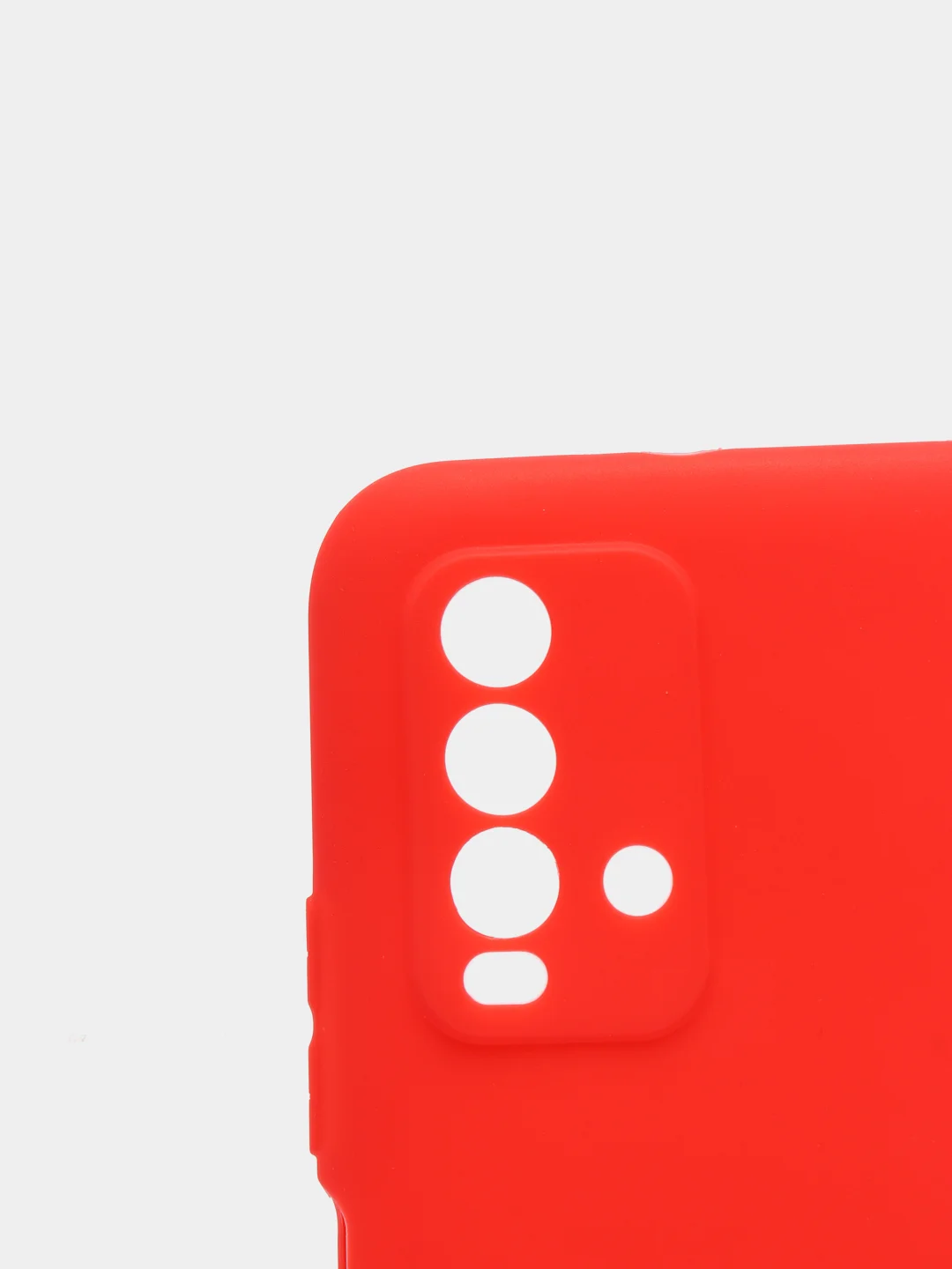 Красный чехол для Xiaomi Redmi 9T силиконовый матовый однотонный