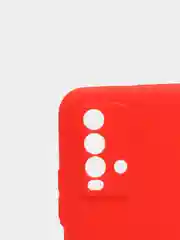 Красный чехол для Xiaomi Redmi 9T силиконовый матовый однотонный