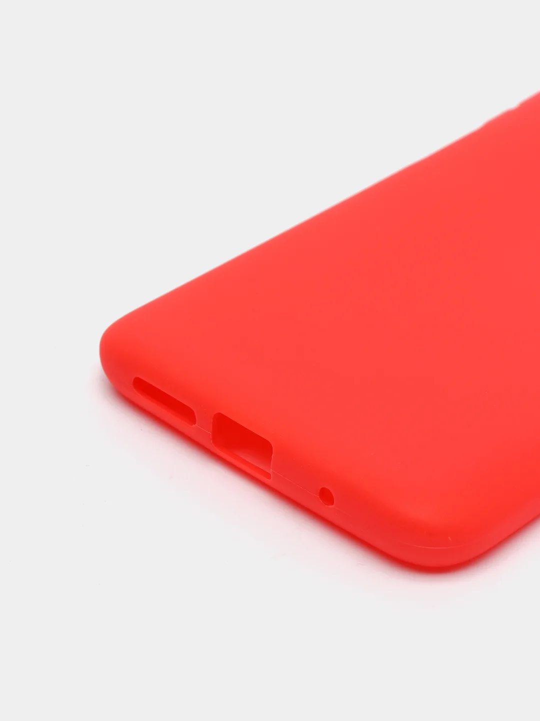 Красный чехол для Xiaomi Redmi 9T силиконовый матовый однотонный