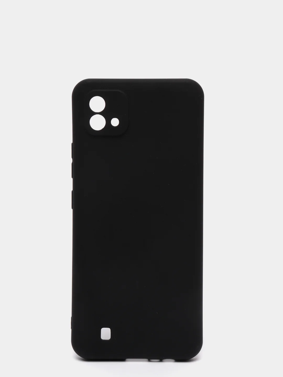 Черный чехол для Realme C20/C11 (2021) силиконовый матовый однотонный