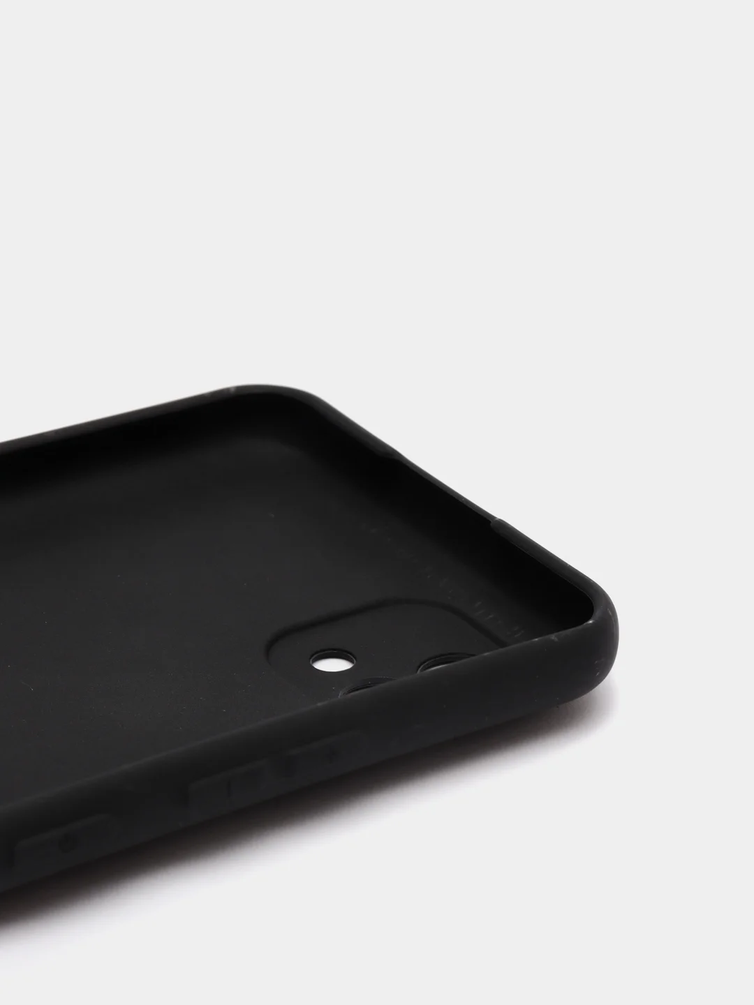 Черный чехол для Realme C20/C11 (2021) силиконовый матовый однотонный